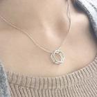 925 Sterling Silver Geometric Pendant Necklace