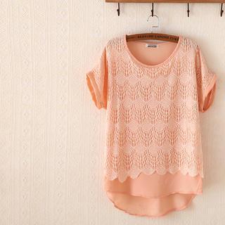 Lace Chiffon Top
