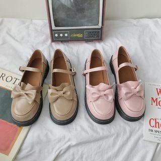 Bow Mary Jane Flat Shoes