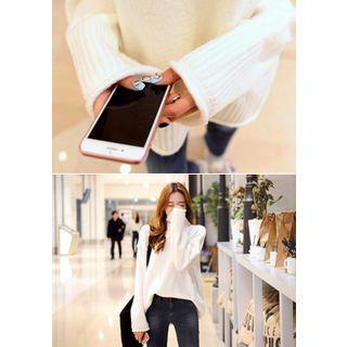 Mock-neck Boxy-fit Sweater