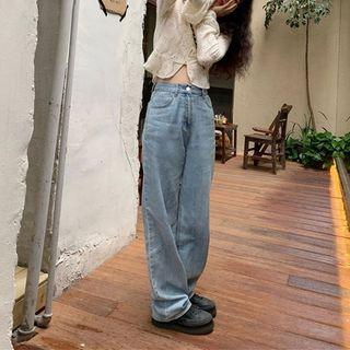 Flared-cuff Pointelle Knit Top
