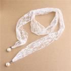 Bridal Faux Pearl Lace Necklace
