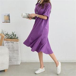 Godet-hem T-shirt Dress