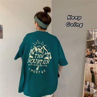 Short-sleeve Printed Loose Fit T-shirt