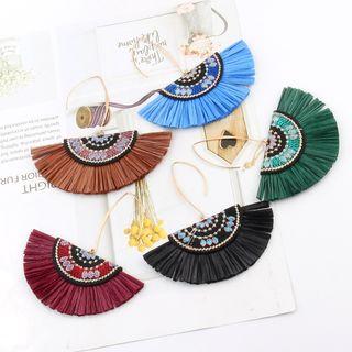 Fringed Fan Dangle Earring