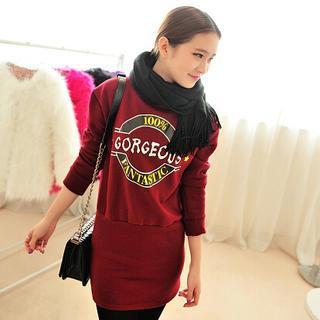 Printed Pullover Dress