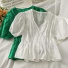 Slim-fit Embroidered Light Shirt