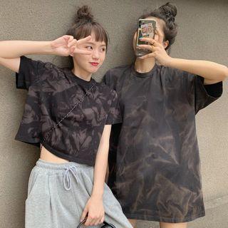Tie-dyed Short-sleeve T-shirt / Short-sleeve Cropped T-shirt