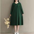 Long-sleeve Chinese Frog Button Dress