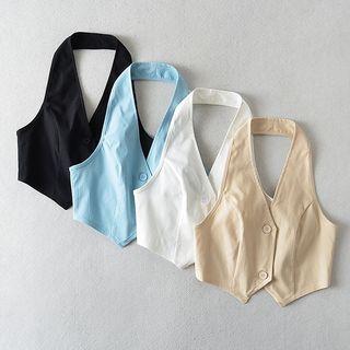 Halter Button Vest