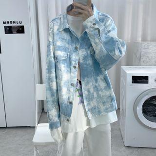 Tie-dyed Single-breasted Jacket