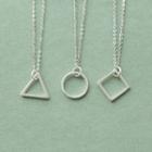 Geometric Sterling Silver Necklace