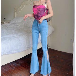 Distressed Flared Jeans