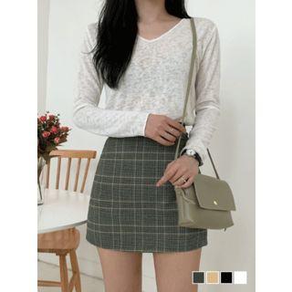 V-neck Sheer M Lange T-shirt