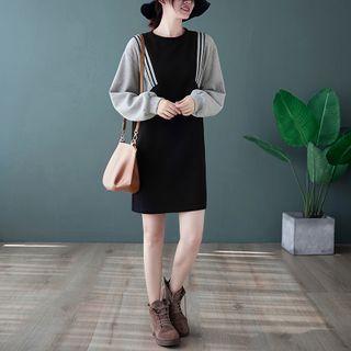 Mock Two-piece Sweater Skirt