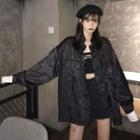Frog-buttoned Shirt Jacket
