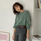 Colored Loose-fit Knit Top