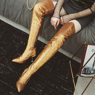 High-heel Sequined Over-the-knee Boots