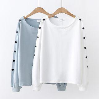 Button-detail Sweatshirt
