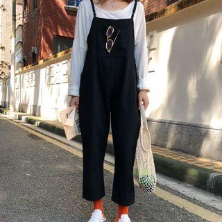 Long-sleeve T-shirt / Cropped Wide-leg Jumper Pants