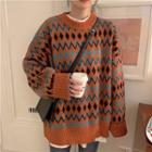 Crewneck Pattern Sweater