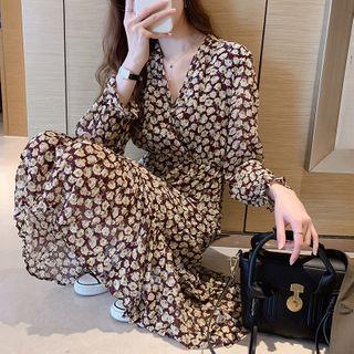 Small Floral Skirt Chiffon Dress