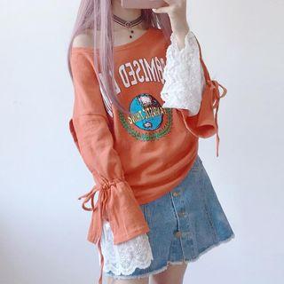 Print Bell Long-sleeve Sweatshirt
