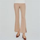Boot-cut Slit-detail Pants
