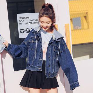 Denim Jacket With Hood