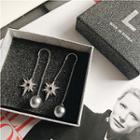 Rhinestone Star Beaded String Earrings