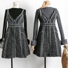 Set: Knit Top + Sleeveless Wool Dress