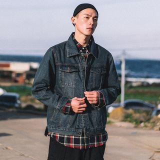 Couple Matching Pocket Detail Denim Jacket