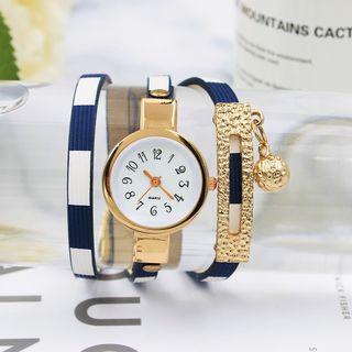 Colour Block Layered Strap Watch