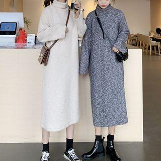 Turtle-neck Midi Sweater