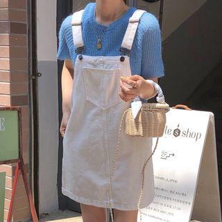 Short-sleeve Knit Top / Pinafore Dress