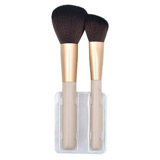 Set Of 2: Blush Brush Set Of 2 - Pvc - Off-white - One Size