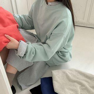 Plus Size Oversized Longline Sweatshirt