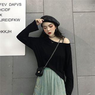 Long-sleeve T-shirt T-shirt - Black - One Size