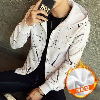 Long-sleeve Pattern Zip Jacket