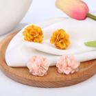 Ruffled Flower Stud Earring