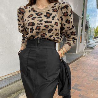 Woolen Leopard Sweater