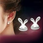 Sterling Silver Rabbit Studs As Shown In Figure - One Size