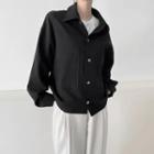 Drop-shoulder Pocket-patch Jacket