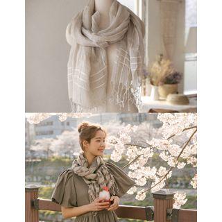 Stripe Linen Scarf