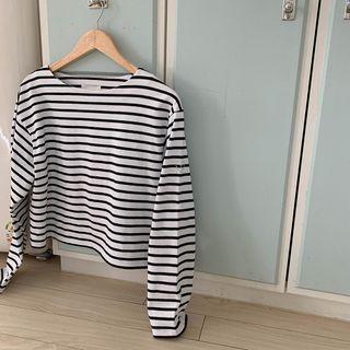 [cle.] Marine Stripe T-shirt