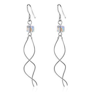 Artificial Crystal Fringed Earring As Shown In Figure - One Size
