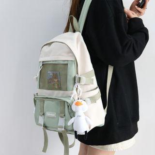Nylon Buckled Backpack / Charm / Set