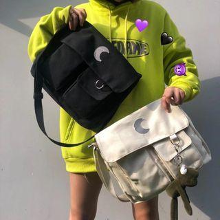 Crescent Print Crossbody Bag