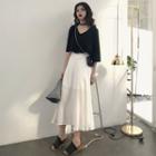 Midi A-line Skirt Skirt - One Size