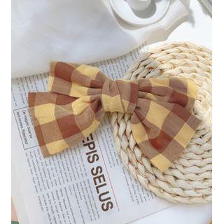 Bow Plaid Hair Clip